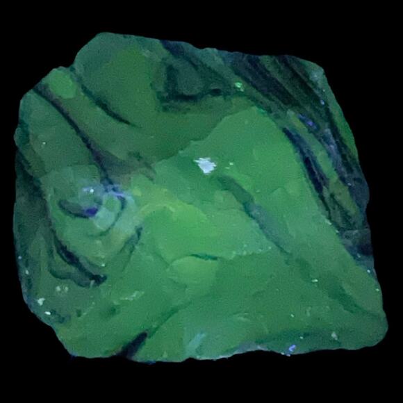 Cobalt Translucent Art Glass Cullet Glowing Manganese Slag Glass #5GX56 - Picture 1 of 7